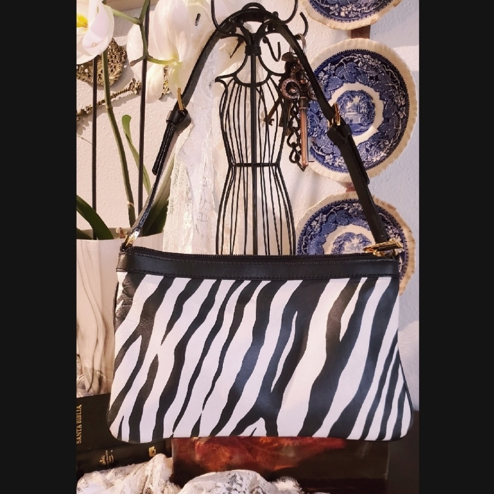 Dolce and Gabbana zebra print handbag